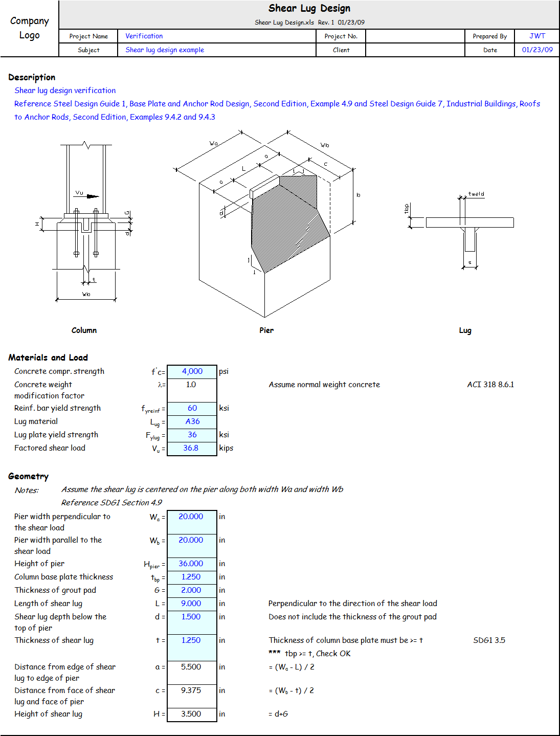 Shear Lug Design.xls